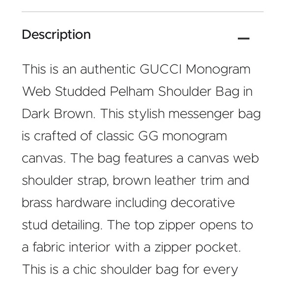 Authentic Gucci Pelham Studded with tags - Picture 13 of 13